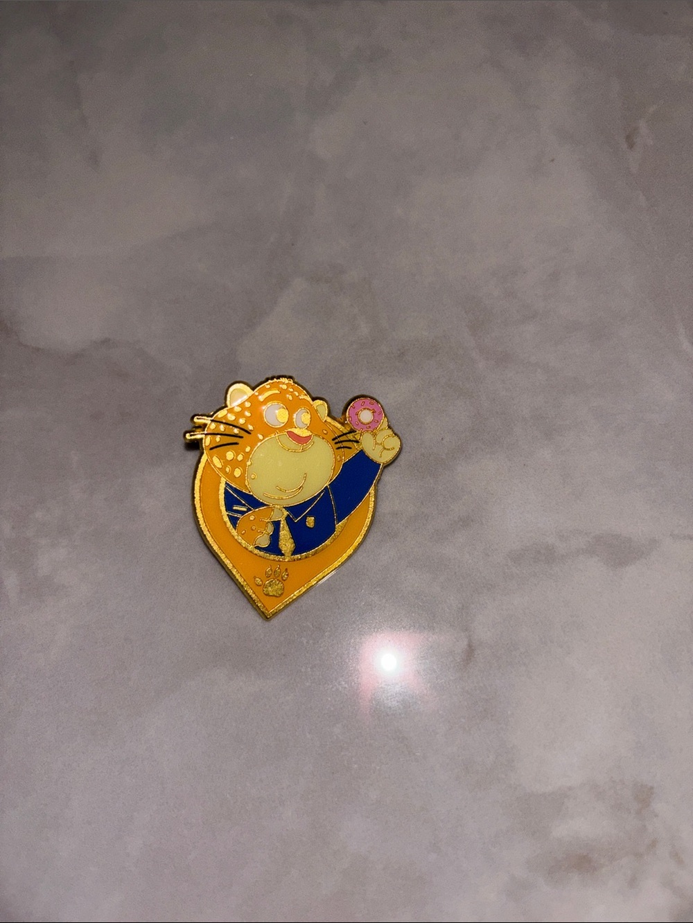 Zootopia Officer Clawhauser Donut Enamel Trading Pin